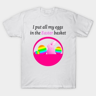 Funny Easter Egg and Easter Basket Wordplay T-Shirt